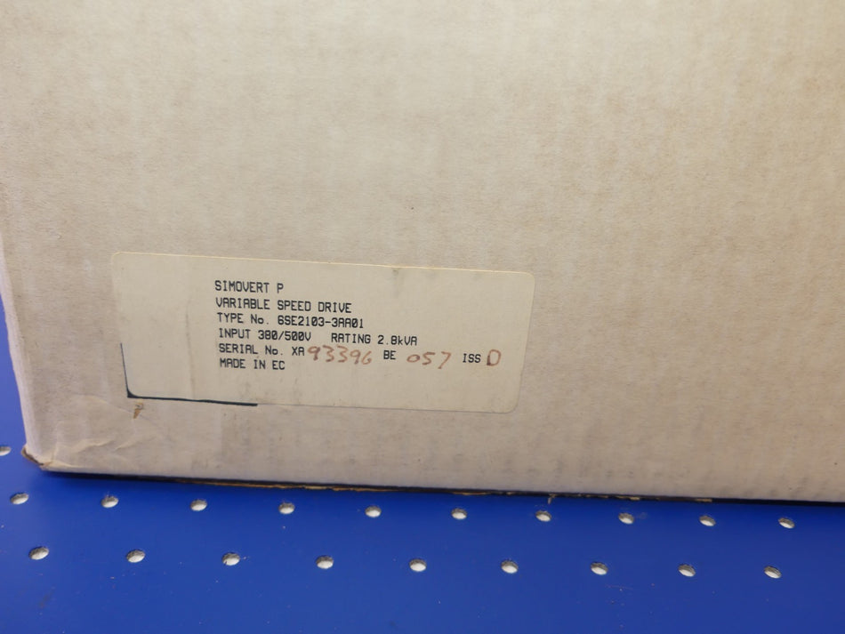 SIEMENS 6SE2103-3AA01 NEU