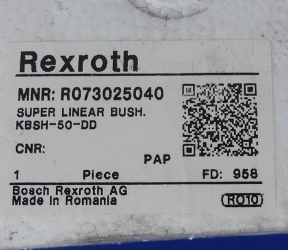 Rexroth KBSH-50-DD R073025040 Super Linearbuchse