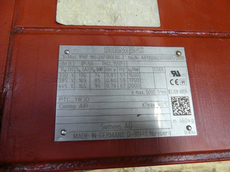 SIEMENS 1PH7186-2AF000EB0-Z