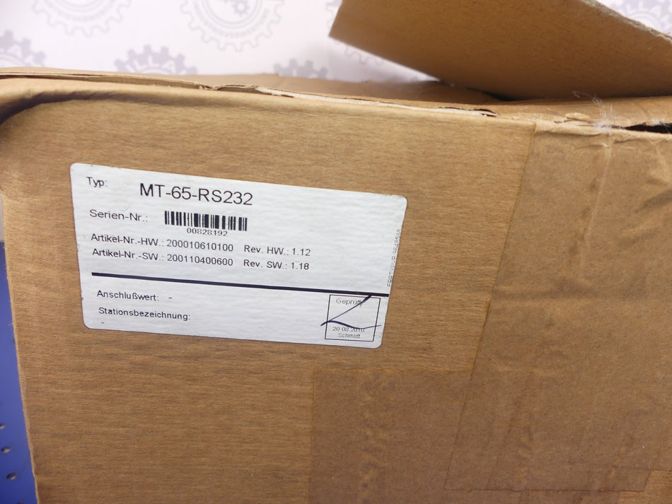 R. STAHL MT-65-RS232 NEU