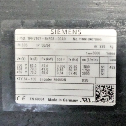SIEMENS 1PH7167-2NF03-0CA0