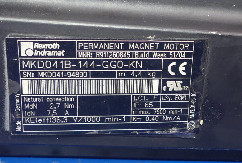 REXROTH MKD041B-144-GG0-KN