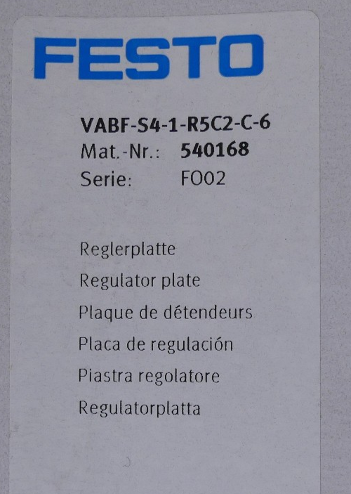 Festo VABF-S4-1-R5C2-C-6 540168