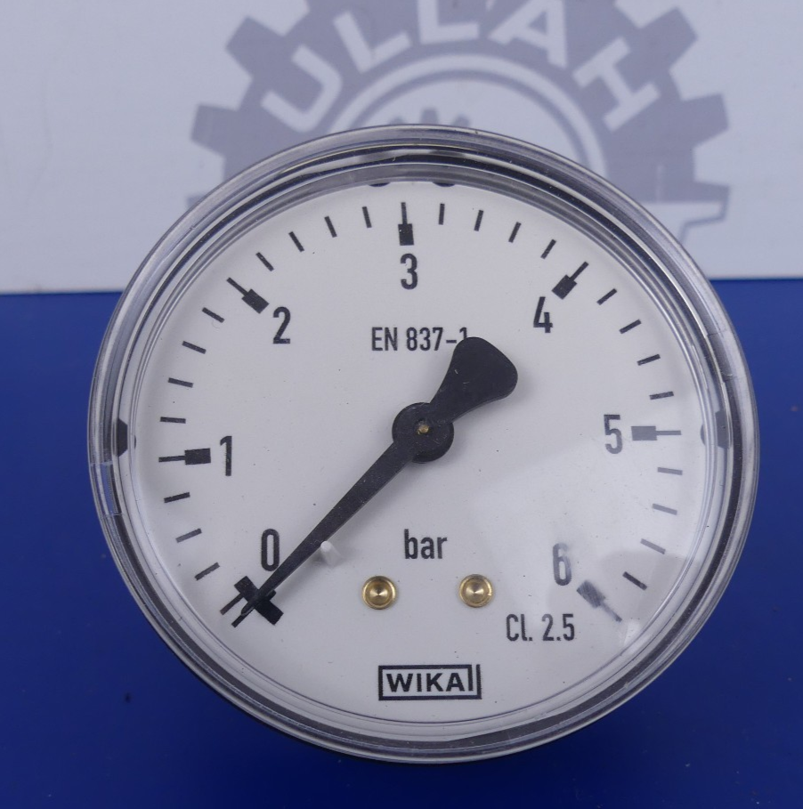 WIKA D63 0-6bar G1/4 axial Manometer