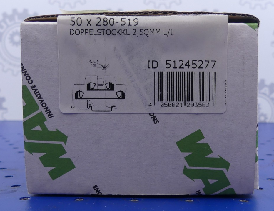 WAGO 280-519 51245277  Doppelstockklemme 50x-Packung