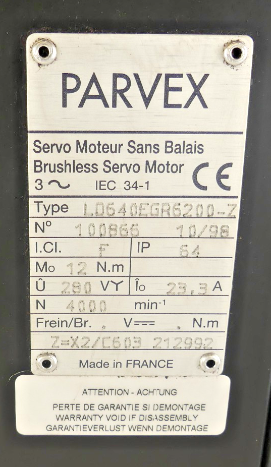 PARVEX LD640EGR6200-Z