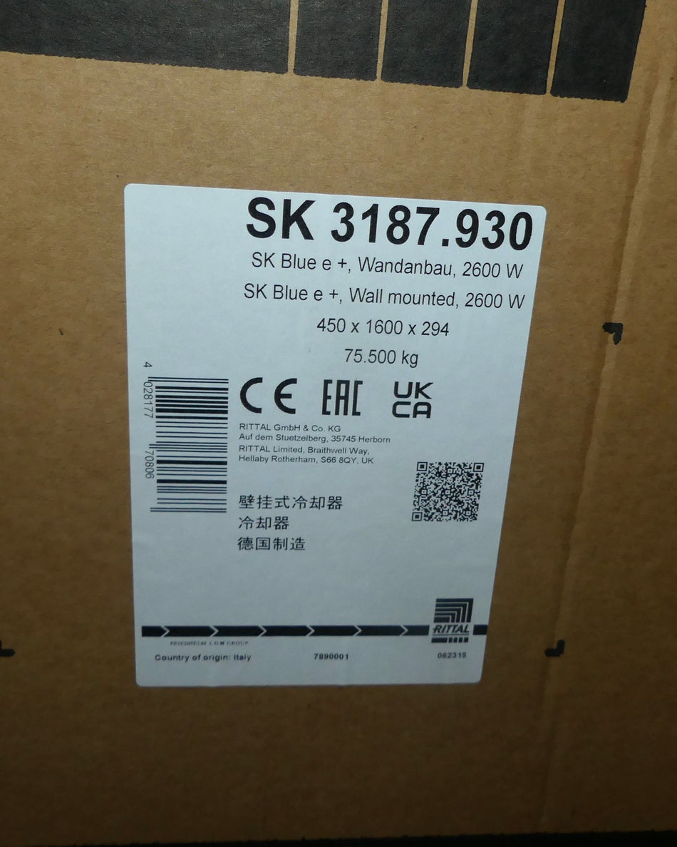 RITTAL SK 3187.930 Wandanbau-Kühlgerät 2600W NEU