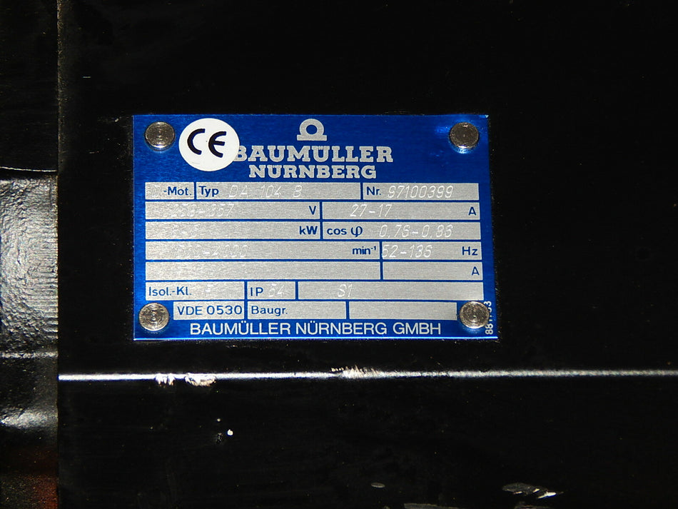 Baumüller DA 104 B Spindelmotor  Nr.97100399  mit Heidenhain ROD 486,0013