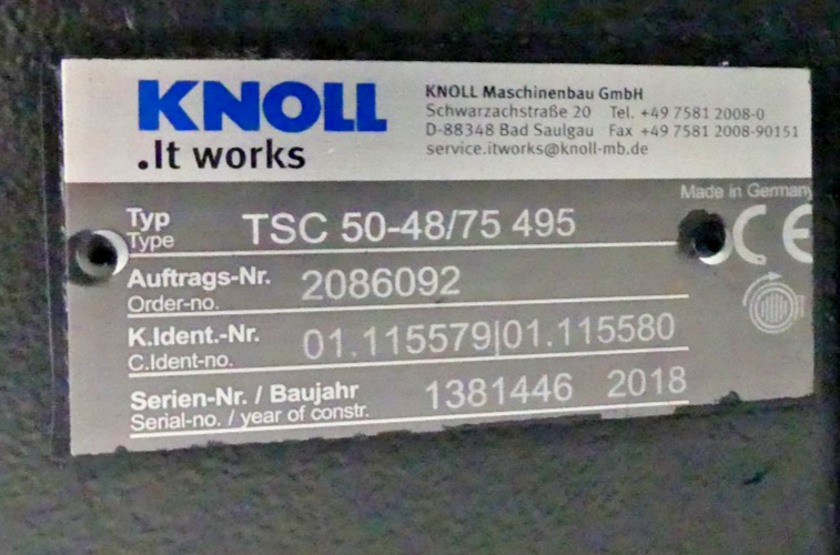 KNOLL TSC 50-48/75 495 / SIEMENS 1LE10231CA134FB4-Z