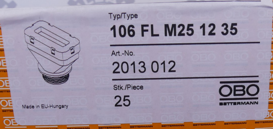 25 stk. OBO BETTERMANN 106 FL M25 12 35
