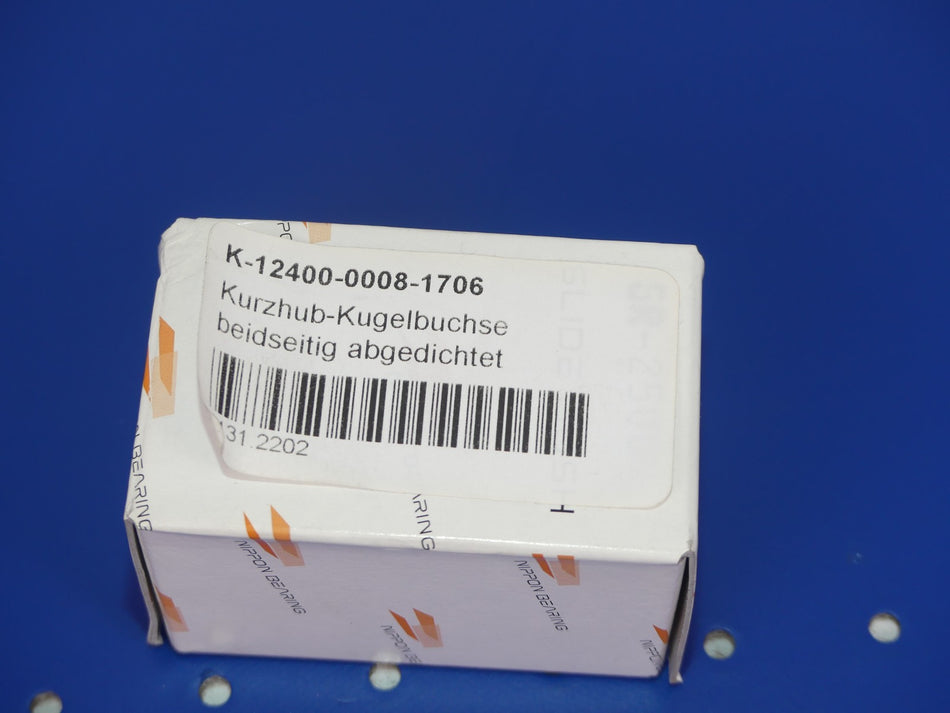 NIPPON BEARING KURZHUB-KUGRLBUCHSE K-12400-0008-1706 NEU