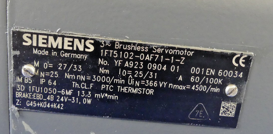 SIEMENS 1FT5102-0AF71-1-Z