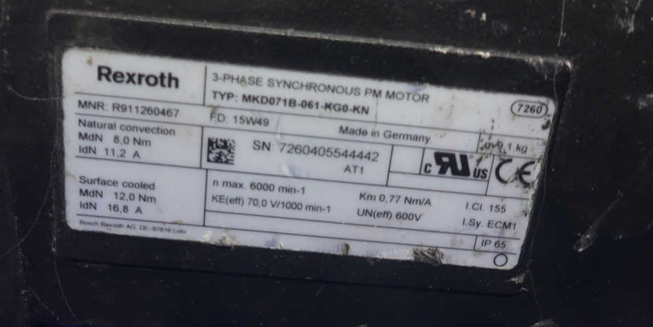 REXROTH MKD071B-061-KG0-KN DEFEKT