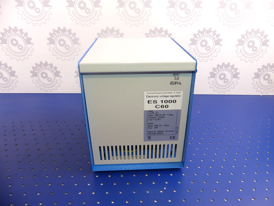 KONZEPT ENERGIETECHNIK ELECTRONIC VOLTAGE REGULATOR ES1000 C60 NEU