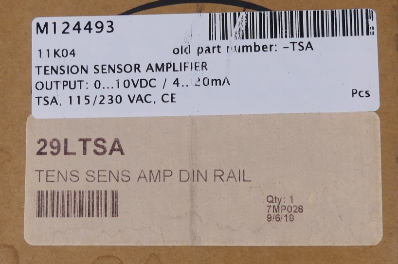 Fife-Tidland M124493 Tension Sensor Amplifier