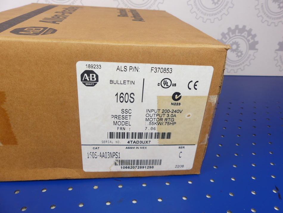 ALLEN-BARDLEY 160S-AA03NPS1 NEU