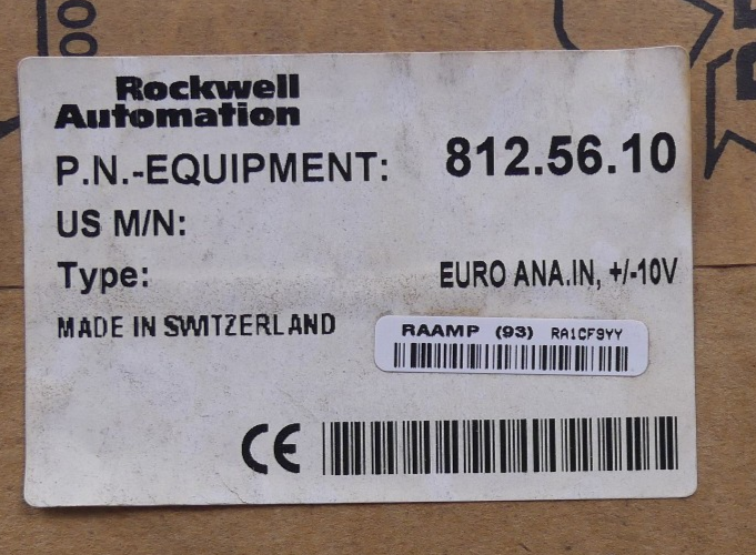 Rockwell Automation 812.56.10 Euro ANA.IN +/- 10V