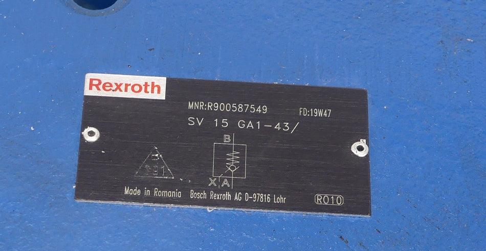 Rexroth SV 15 GA1-43/ MNR:R900587549 Neu