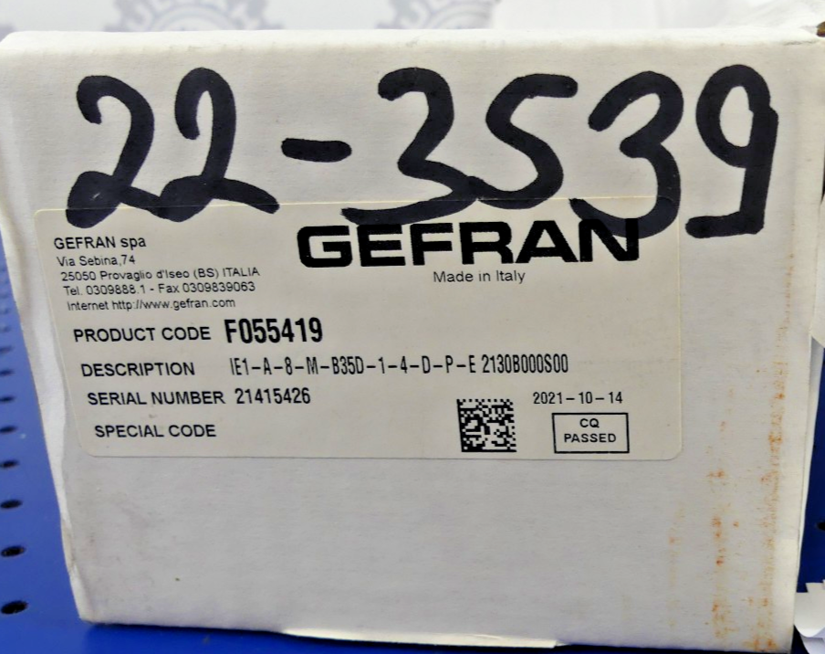GEFRAN IE1-A-8-M-B35D-1-4-D-P-E 2130B000S00 F055419