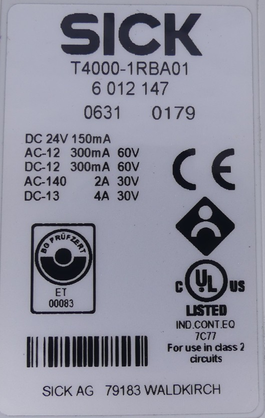 SICK T 4000-1RBA01 6012147