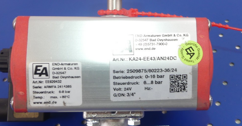 END-ARMATUREN KA24-EE43/AN24DC NEU