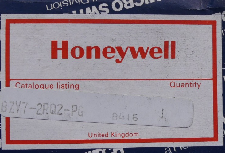 Honeywell BZV7-2RQ2-PG