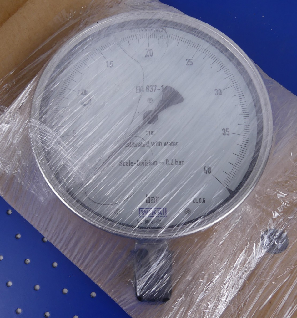 WIKA D160 0-40bar G1/2B radial  Manometer Glyzerin