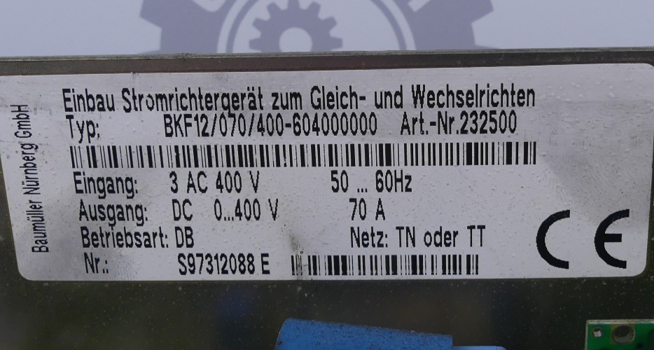 Baumüller BKF12/070/400-604000000 232500 Stromrichter