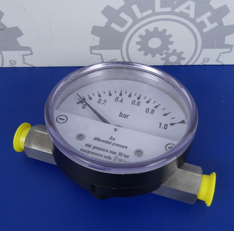 Wika D80 0-1bar R1/4 Differential Manometer