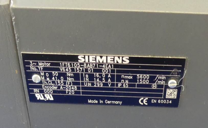 SIEMENS 1FT6105-8AB71-4EA1