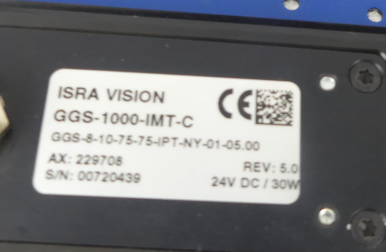 ISRA VISION GGS-1000-IMT-C GGS-8-10-75-75-IPT-NY-01-05.00