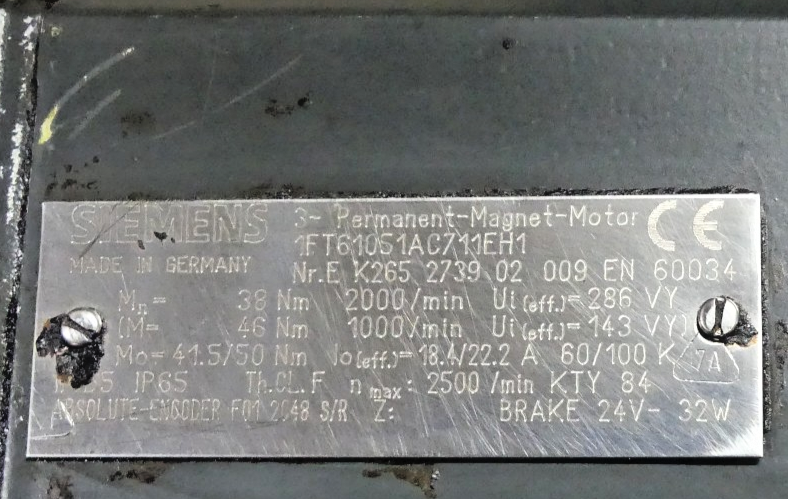 SIEMENS 1FT61051AC711EH1