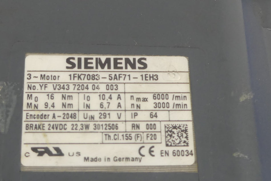 Siemens 1FK7083-5AF71-1EH3