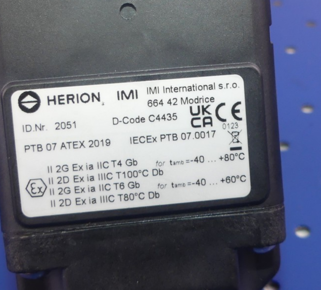IMI HERION PTB 17 ATEX 2019 NEU