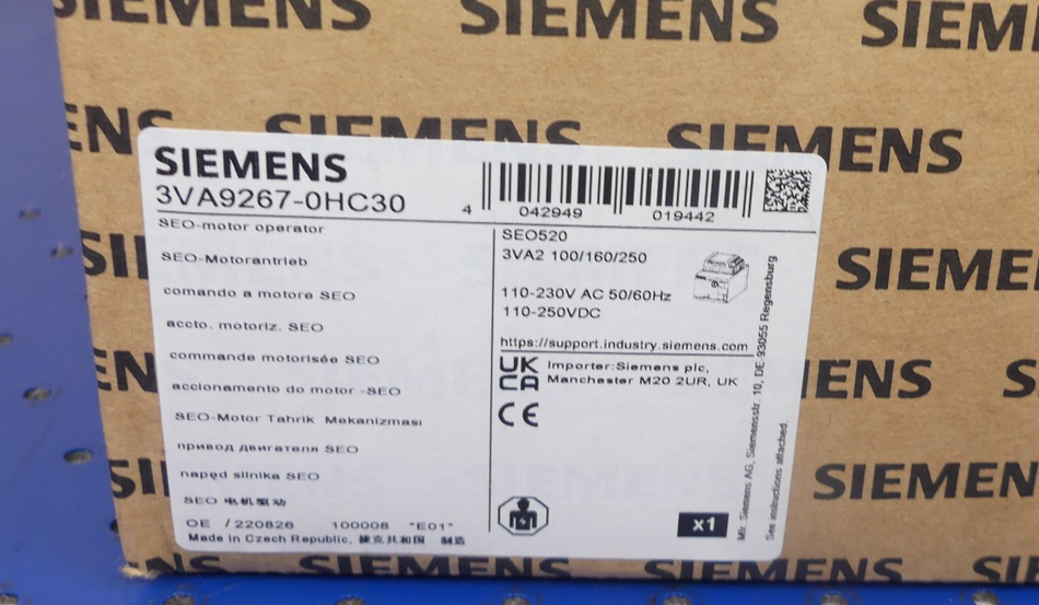 SIEMENS 3VA9267-0HC30 NEU