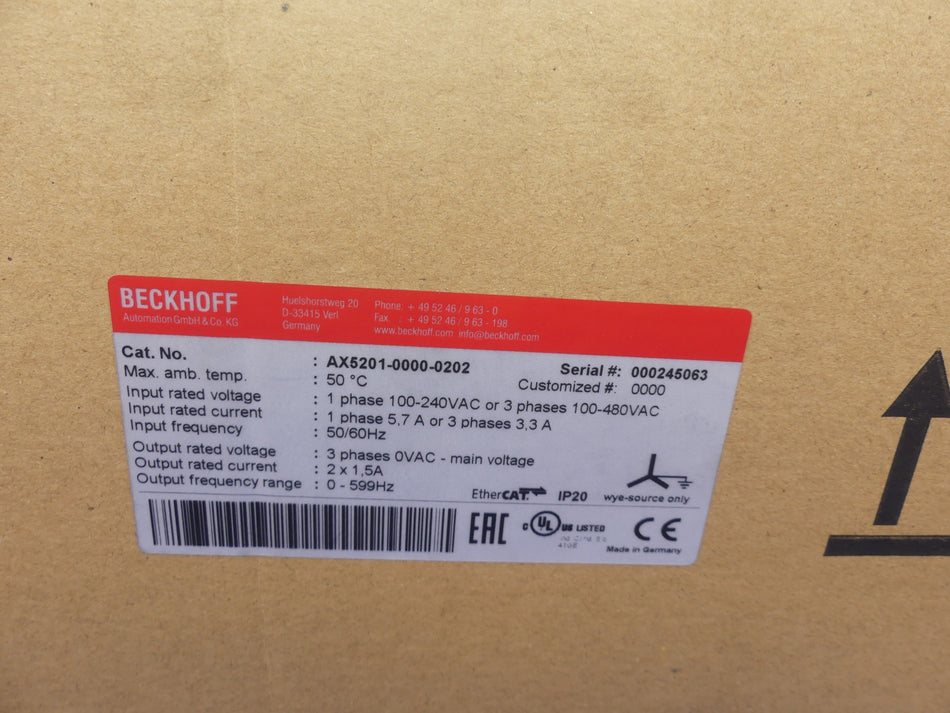BACKHOFF AX5201-0000-0202 NEU