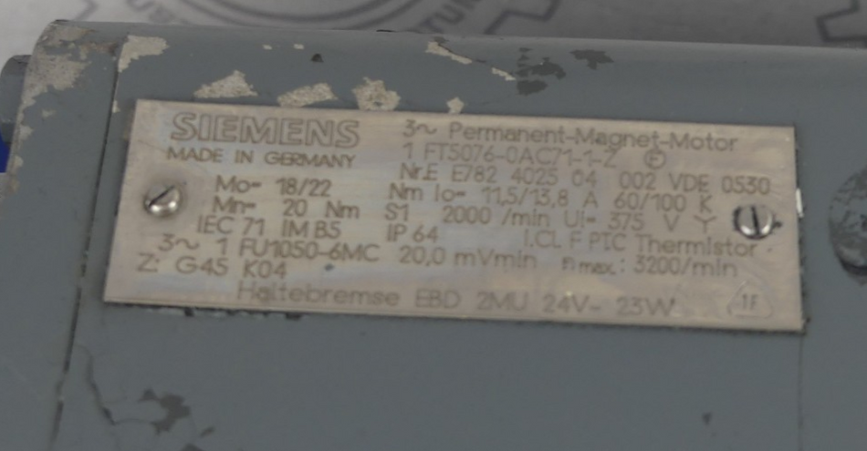 SIEMENS 1FT5076-0AC71-1-Z