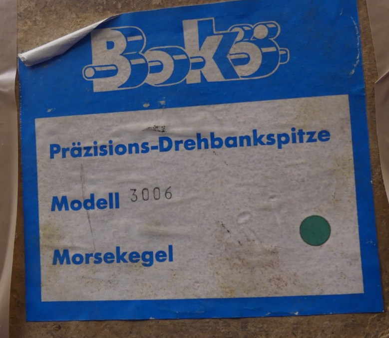 Bokö  3006 MK6 Mitlaufende Zentrierspitze
