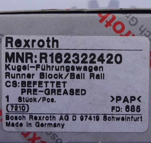 Rexroth Befettet PRE-GREASED R162322420