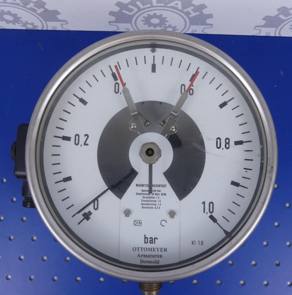 OTTOMEYER Kontaktmanometer D160 0-1Bar G1/2