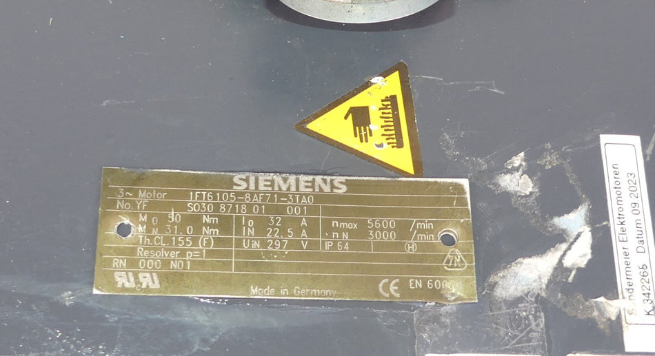 SIEMENS 1FT6105-8AF71-3TA0