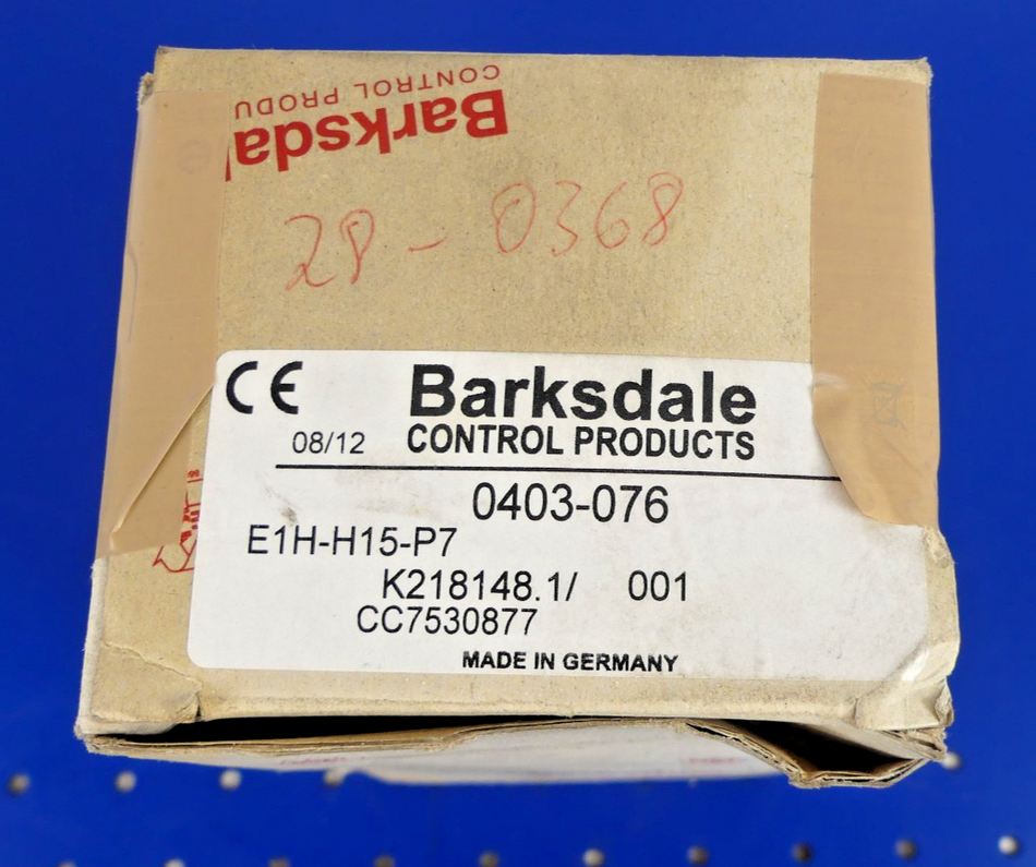 Barksdale Control Products E1H-H15-P7