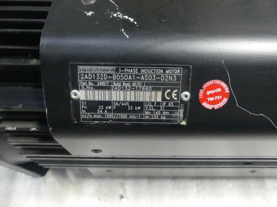 INDRAMAT 2AD132D-B050A1-AS03-D2N3