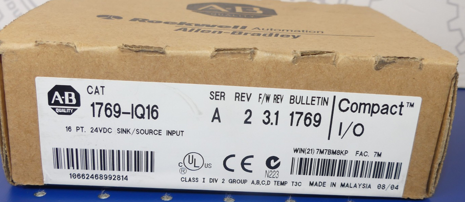 ALLEN-BRADLEY CAT 1769-IQ16 NEU