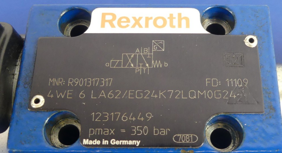 REXROTH 4WE 6 LA62/EG24K72LQM0G24 Endschalter GIV50-11