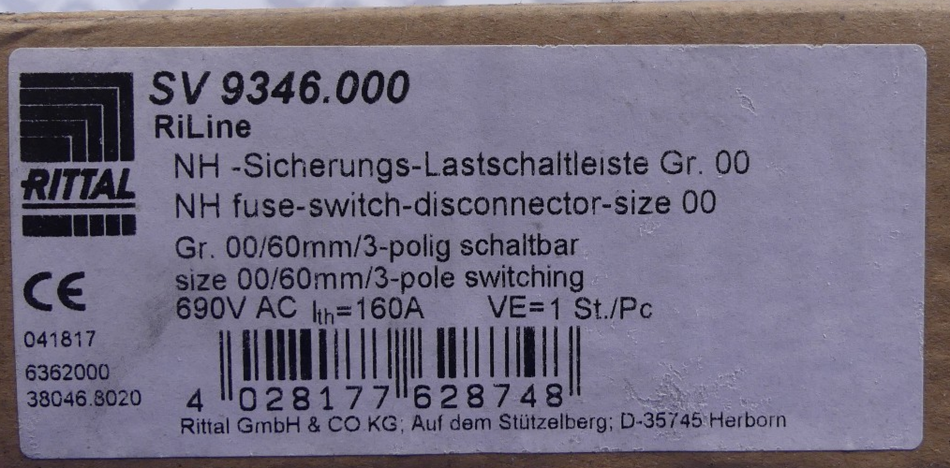 Rittal SV9346.000 RiLine NH-Sicherungs-Lastschaltleiste