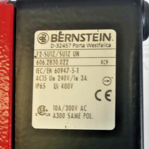 BERNSTEIN Fußschalter F2-SU1Z/SU1Z UN