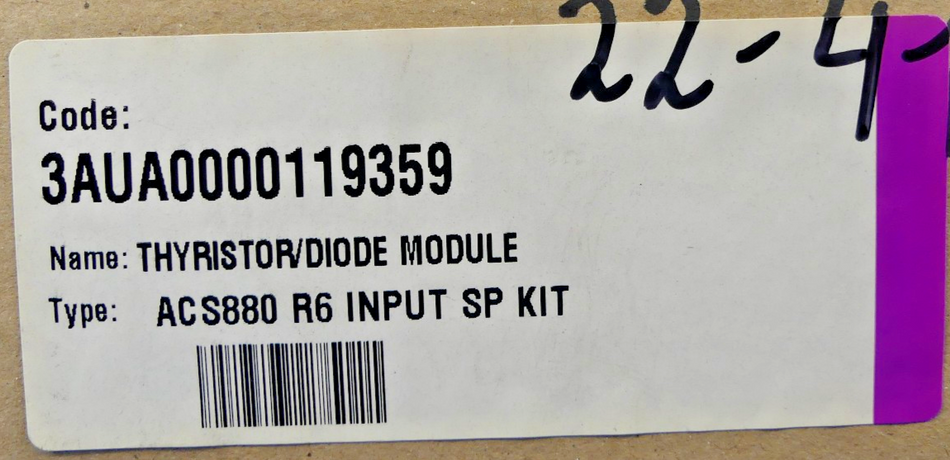 ABB ACS880 R6 INPUT SP KIT 3AUA0000119359