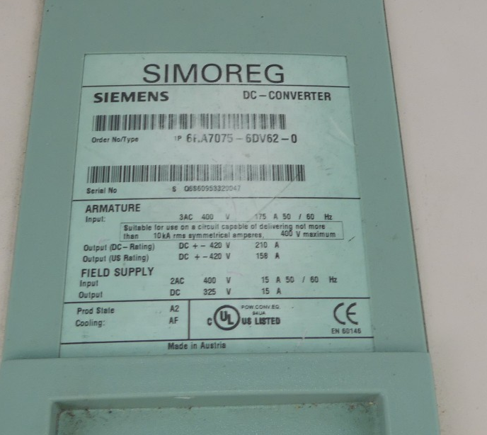 SIEMENS 6RA7075-6DV62-0 Leicht Beschädigt