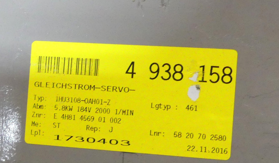 SIEMENS 1HU3108-OAH01-Z